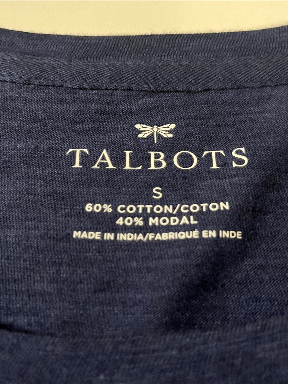 Talbots Navy Blue Ruffled Front Tank - Picture 5 of 6